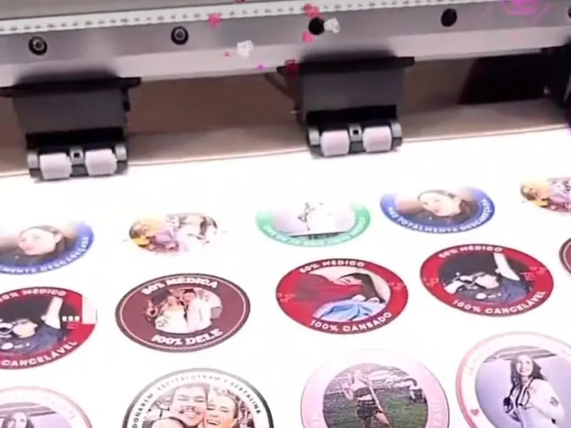 Adesivos recortados em vinil produzidos pela Gráfica Mais Cópia em Sorocaba